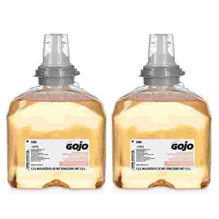 GOJO Premium Foamy Antibacterial Bathroom Soap, Fresh Fruit Scent GOJO Premium Foamy Antibacterial Bathroom Soap, Fresh Fruit Scent