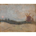 thumbnail image 3 of Tadeusz Makowski 18x15 Black Modern Framed Museum Art Print Titled - Landscape with Windmills (1907), 3 of 5