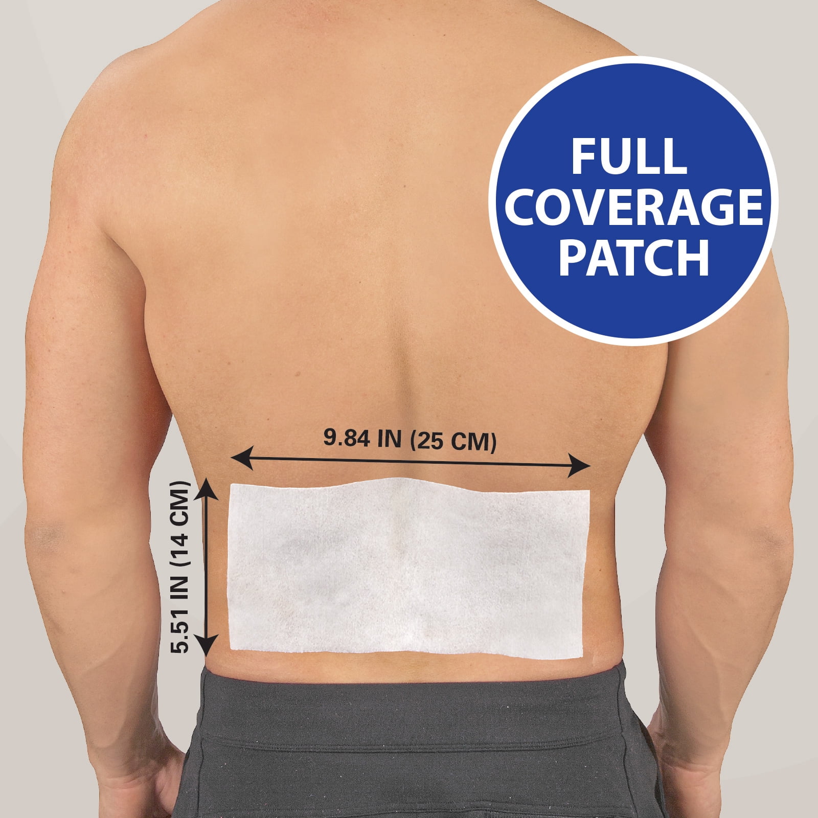 Healthwise Cold Hot Medicated Menthol XL Patch 5% Menthol Back and Large Areas 5.51 x 9.84 , 6-Count