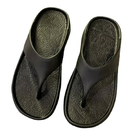 

1 Pair Thick-Soled Slippers Anti-Slip Beach Slippers Summer Slippers (39-40)