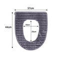 thumbnail image 2 of Laklulu - Funda para asiento de inodoro, suave, gruesa y cálida, con cremallera, lavable, 2 of 6