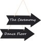 thumbnail image 5 of 2x Flecha Señal de pizarra Señalización de dirección licencia de Señal direccional Señal de dirección de pizarra para Bar Recepción Macarena Señales de dirección, 5 of 8
