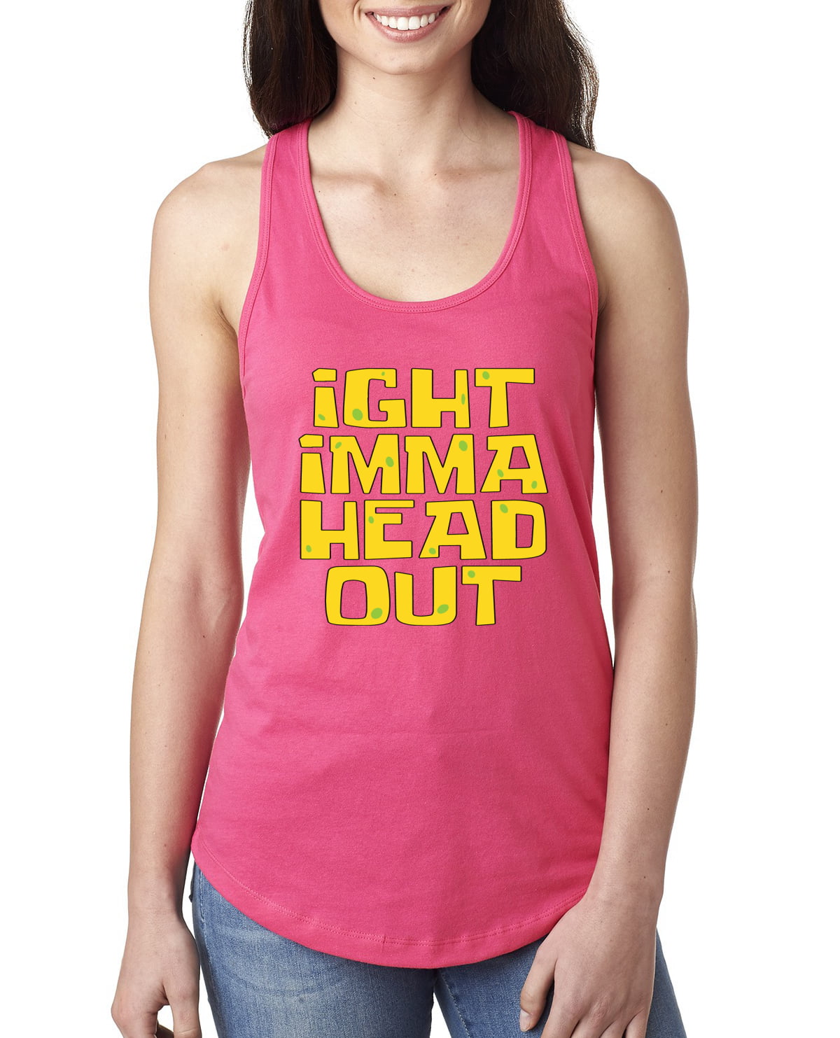 Mad Over Shirts Imma Get High and Drink Some Beer Unisex Premium Tank Top