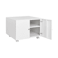thumbnail image 3 of Metal Printer Stand with File Storage Cabinet, Printer Cabinet File Cabinet On Wheels with Door and Adjustable Shelf, Printer Table Stand for Home Office, 3 of 8