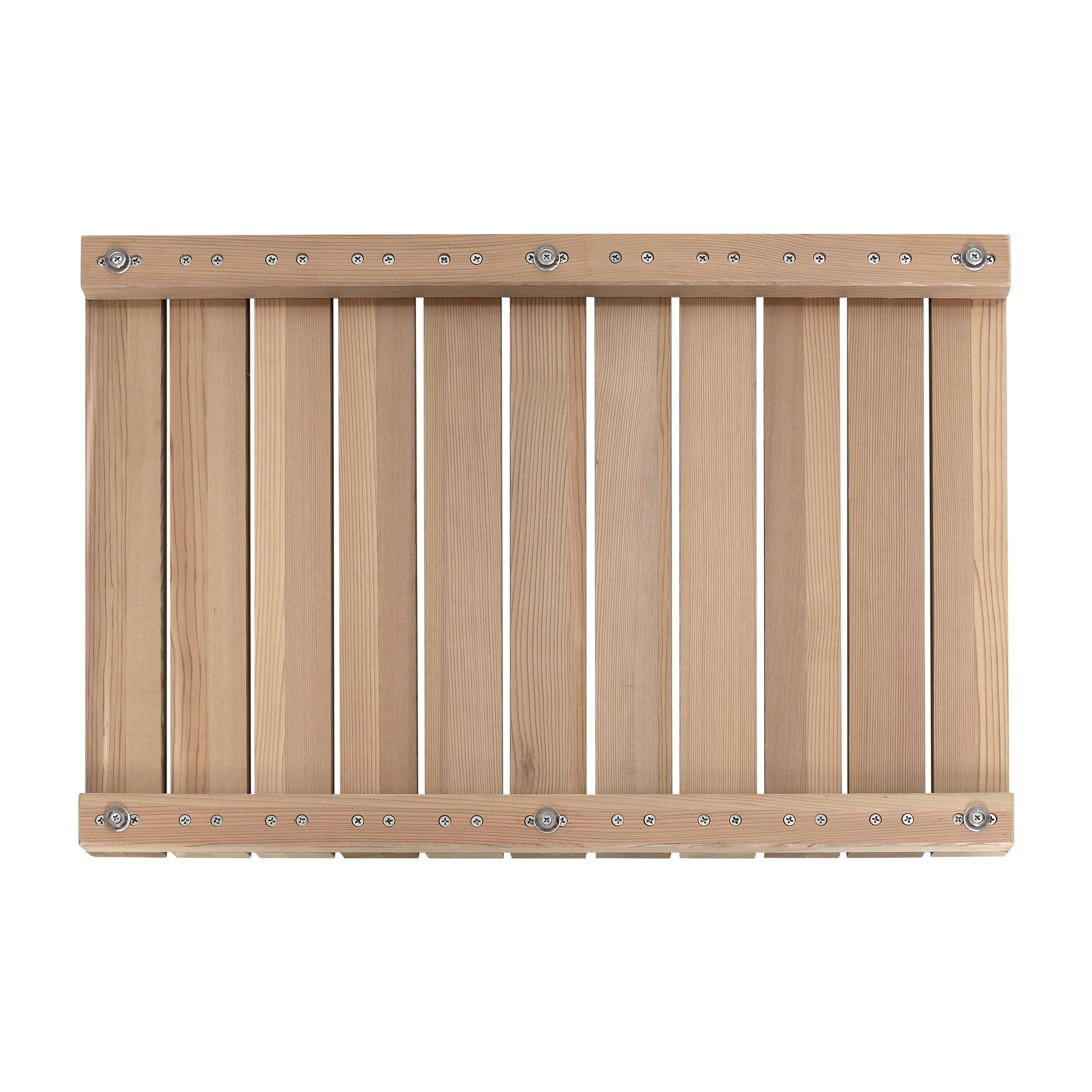 Cedar Wood Shower Mat, Non-Slip Rubber Feet, Quick-Dry Slatted Design, Multi-Purpose Use