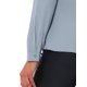 thumbnail image 5 of CAMISAS DE FRINGE PARA MUJER CHIC DE MANGA LARGA CON BOTONES, TOPS DE COWGIRL OCCIDENTAL EN GRIS AZUL M, 5 of 6