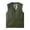 Army Green, variant on WIZUTIZ Men's Denim Vest Cotton Multi-Pocket V-Neck Button Front Sleeveless Lightweight Four Season Outdoor Tops Casual Workwear Vest