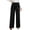 Black-pants, variant on Womens High Waisted Dress Pants, Wide Leg Elastic Waist Work Office Pants, Ruched Business Casual Work Trousers with Pockets
