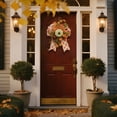 thumbnail image 4 of Thanksgiving Decorative Sunlight Mini Wall Hanging Festive Autumn Pumpkin Maple Leaf Inverted Festival Home Wreath, 4 of 6