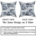 thumbnail image 3 of Navy Blue and White Pillow Covers Set of 2 20x20 Inch Abstract Art Painting Modern Decorative Cushion Covers Minimalist Pillow Case for Home Decor Sofa Bed Add a Touch of Class, 3 of 6