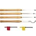 thumbnail image 3 of AT04 Carbide Tipped Wood Turning tools Lathe set Rougher Detailer Finisher Swan Neck Hollower with Solid Wood Handle and Diamond Round Square Carbide Inserts 4pcs, 3 of 4