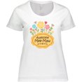 thumbnail image 3 of Inktastic Awesome Meemaw Grandmother Wildflowers Women's Plus Size T-Shirt, 3 of 5