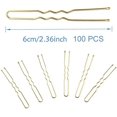 thumbnail image 3 of Blonde U Shaped Hair Pins Bobby Pins, Bun Pins Hairpins Hair Clips for Women Girls Thin Thick Fine Hair (100pcs), 3 of 5