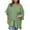 Green, variant on Diufon Plus Size Tops for Women Summer Single Shoulder Ruffle Half Sleeve Pullover Shirts Trendy Loose Blouse