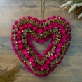 thumbnail image 3 of Northlight 13" Pink Botanicals and Twigs Artificial Valentine's Day Heart Wreath - Unlit, 3 of 5