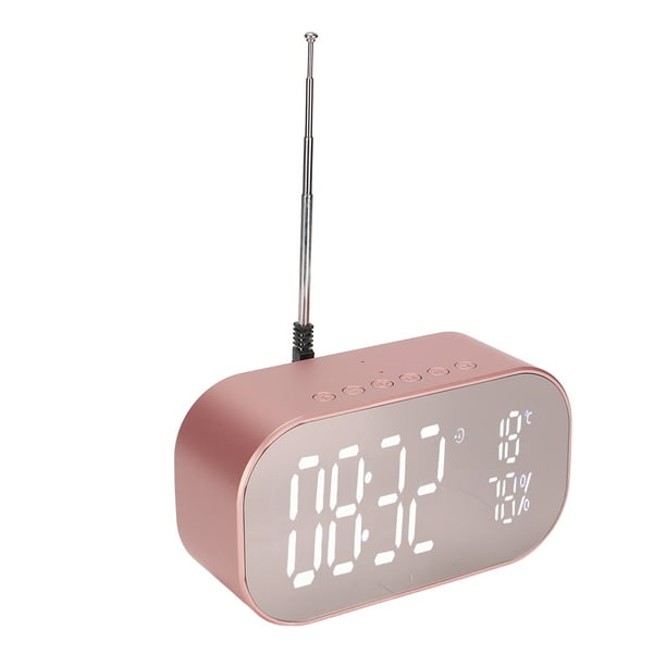 Despertador con cable de carga radio reloj digital multifuncional con altavoz portátil radio despertador digital para el hogar luz nocturna para el dormitorio