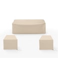 thumbnail image 2 of Crosley Furniture Housses Ensemble de Housses de Canapé d'Extérieur en Vinyle 3 Pcs, Couleur Beige, 2 of 9