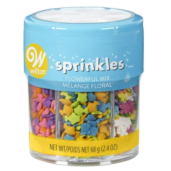 Rhapsodie florale, 6 cellules Wilton Paillettes multicolores, 68 g