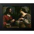 thumbnail image 2 of Guercino 18x15 Black Modern Framed Museum Art Print Titled - Christ and the Woman of Samaria, 2 of 5