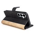 thumbnail image 5 of ﻿For Samsung Galaxy S26+ 5G 6.7" Splicing Leather Pattern Flip Buckle Attachment/Closure, Card Slots/Pocket, PU Leather Flip Wallet Case,Black,For Galaxy S26+(5G), 5 of 6
