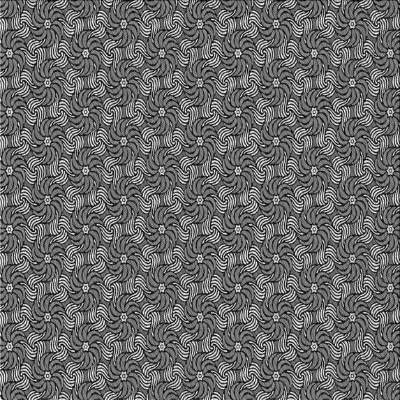 Ahgly Company Indoor Square Patterned Charcoal Black Area Rugs, 4' Square