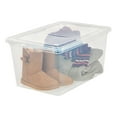 thumbnail image 4 of IRIS USA 58 Quart Plastic Storage Bin Tote Organizing Container with Latching Lid, Stackable and Nestable, Clear, 4 of 5