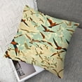 thumbnail image 7 of Seagulls Throw Pillow Cushion Case , Seagull Silhouettes Wildlife Crowded Classic Antique Design Creative Ornament, Modern Accent Double-Sided Digital Printing,, Brown Cream, 7 of 7