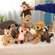 thumbnail image 2 of 25cm relleno realista León Tigre elefante mono leopardo jirafa mapache muñeca simulación animales del bosque juguetes de peluche para niños regalo, 2 of 5