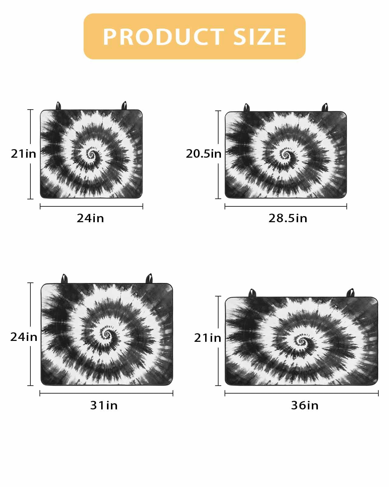 nqOlkjepod Large Induction Cooktop Protector Mat 36"x21", Black Gray Ombre Stove Top Covers for Electric Stove, Retro Abstract Tie-dye Tribal Boho Stove Burner Cover Mats, Glass Top Stove Cover