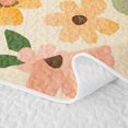 thumbnail image 5 of Erosebridal Retro Floral Twin Quilt Set, Tropical Flower Twin Coverlet Set, Pink Reversible, Peach Sage, 2pcs (1 Bedspread and 1 Pillowcase), 5 of 7