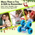 thumbnail image 3 of Threeking Remote Control Flip Stunt Car Double Sided Driving Crawler Toys, Quick-Swap Modular Battery Durable RC Cars with Auto Demo Breathing Soft Lights Gifts for Boys Girls Ages 6-12, 3 of 6