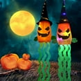 thumbnail image 4 of Halloween Windsock With Skeleton & Witch Hat Design 61 Inch Color Changing LED Lights Hanging Indoor/Outdoor Decor For Garden Yard Courtyard Atmosphere, 4 of 9