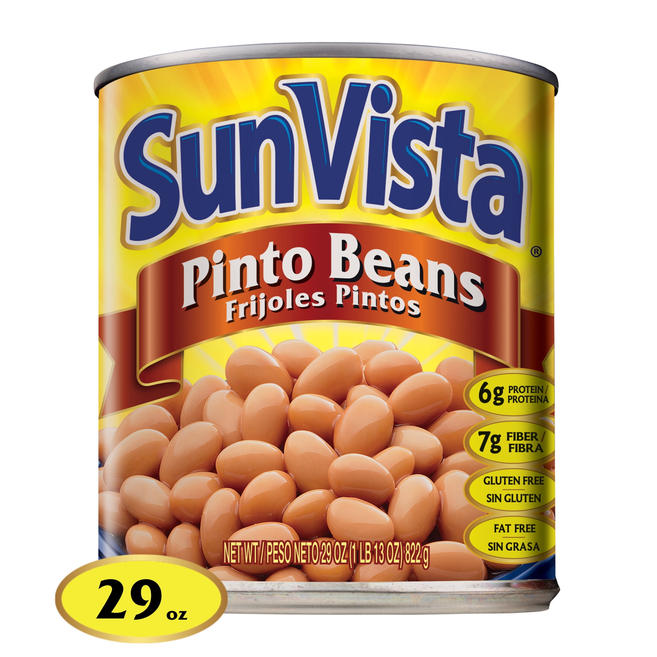 (5 pack) SunVista Pinto Beans 29 oz. Can