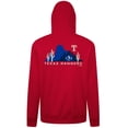 thumbnail image 3 of Men's Levelwear Red Texas Rangers Panoramic Podium Hoodie, 3 of 3