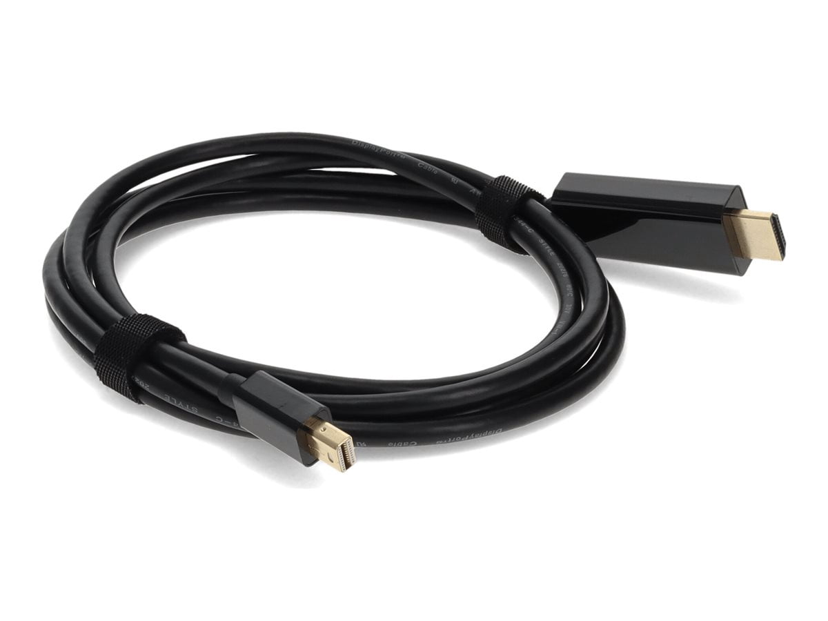 Startech 6 ft Mini DisplayPort to HDMI Cable - M/M - HDMI Male Digital Audio/Video - DisplayPort Male Digital Audio/Video - 6ft - Black