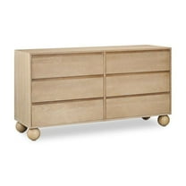 Meridian Furniture Kent Natural Solid Ash Wood Dresser