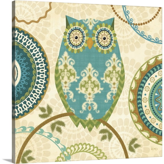 Great BIG Canvas | "Owl Forest II" Canvas Wall Art - 20x20