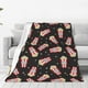thumbnail image 1 of Balery Popcorn Manta de Felpa Suave y Acogedora – Cobija de Franela Aterciopelada para Cama, Lavable y Cálida para Sofá, Mascotas, Transpirable-80"x60", 1 of 7
