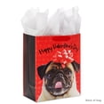 thumbnail image 5 of (2 pack) Hallmark Large Valentine's Day Gift Bag with Tissue Paper (Pug Bow), 5 of 9