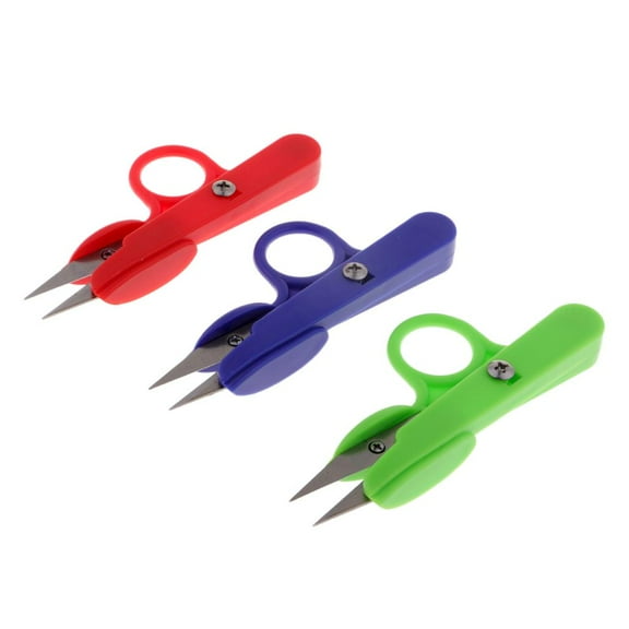 3x Thread Scissors with Finger / Thread Scissors / Small Sewing Scissors / Mini