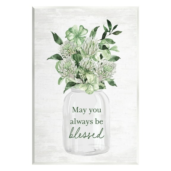 Stupell Industries Be Blessed Herb Bouquet Botanical & Floral Painting Unframed Art Print Wall Art, 10 x 15