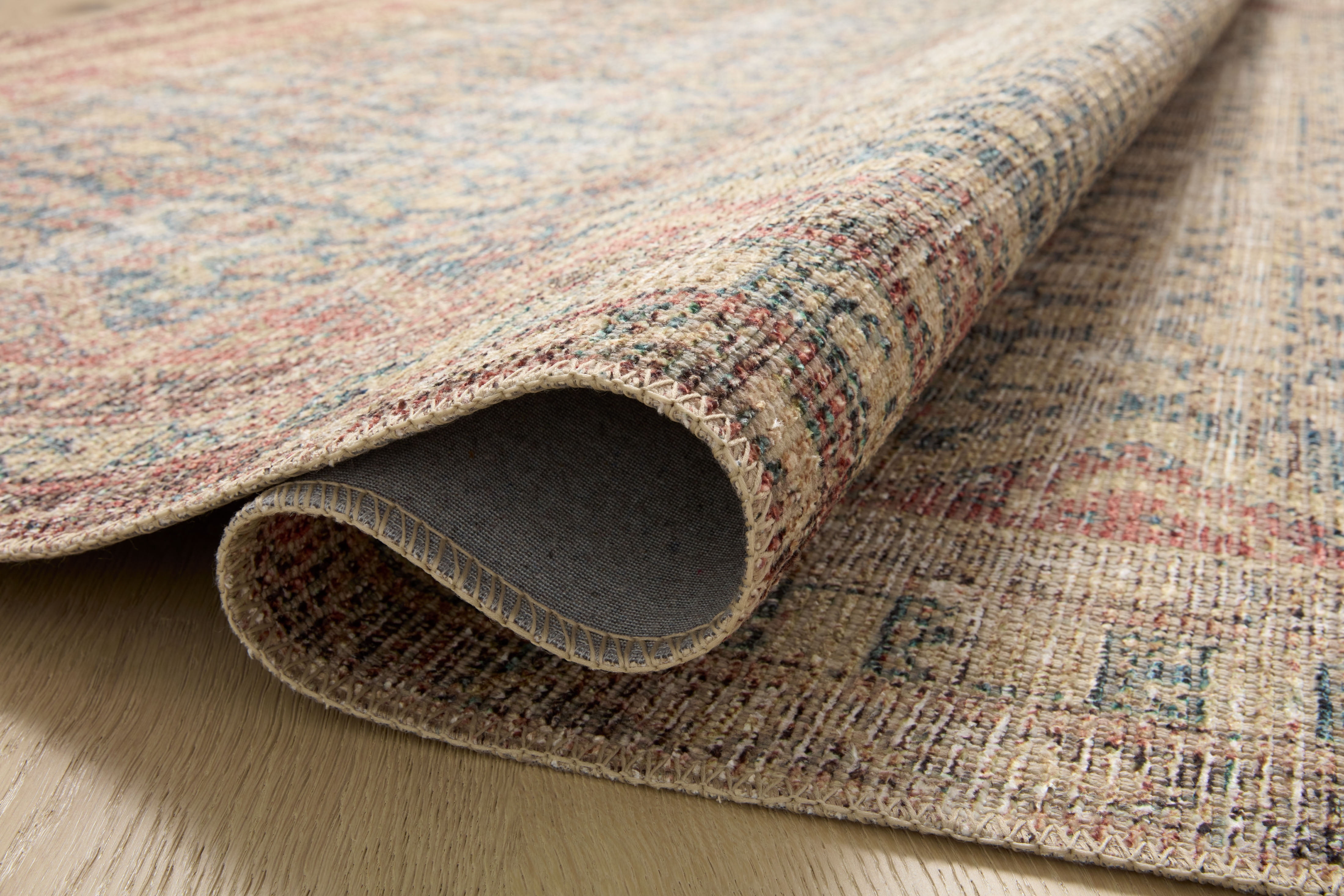 Angela Rose x Loloi Aubrey Ocean / Spice 2'-6" x 12'-0" Runner Rug