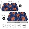 thumbnail image 3 of Balery Octopus Print Car Windshield Sun Shade,Windshield Sunshade for Car Pickup Truck SUV Accessories-Medium, 3 of 7