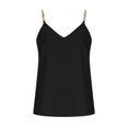 thumbnail image 4 of Mittory Womens Silk Satin Tank Tops V Neck Casual Cami Sleeveless Camisole Blouses Summer Basic Tank Shirt, 4 of 8