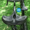 thumbnail image 6 of Comfort Bike Seat for Women Men,Wide Bicycle Saddle Replacement Memory Foam Padded Soft Bike Cushion with Dual Shock Absorbing Universal Fit for Indoor/Outdoor Bikes, 6 of 9
