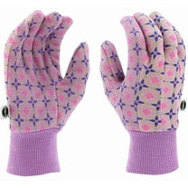 Miracle-Gro Women's Gardening Gloves Dots Style - Comfort Polyester - Medium/Large, Multicolor