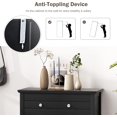 thumbnail image 4 of XPOPR Bathroom Floor Cabinet, Free Standing Wooden Storage Cabinet with Large Drawer and 2 Doors, 3 Heights Adjustable Shelf, Organizer for Living Room. Black, 4 of 10