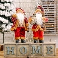 thumbnail image 4 of Cooking Chef Santa with Gingerbread House Statue Santa Figurine Cloth Resin Christmas Decoration Ornament Xmas Gift, 4 of 6