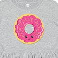 thumbnail image 4 of Inktastic Hot Pink Donut Girls Toddler Dress, 4 of 5