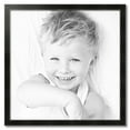 thumbnail image 2 of ArtToFrames 32" x 32" Honors Black with Silver Picture Frame, 32x32 inch Black Wood Poster Frame (WOM-5157),  Pack, 2 of 7